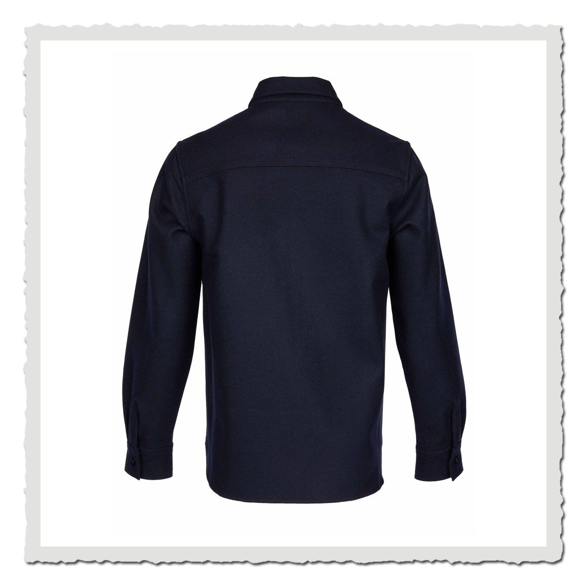 Original Pike Brothers CPO Hemd aus Wolle, Farbe Navy